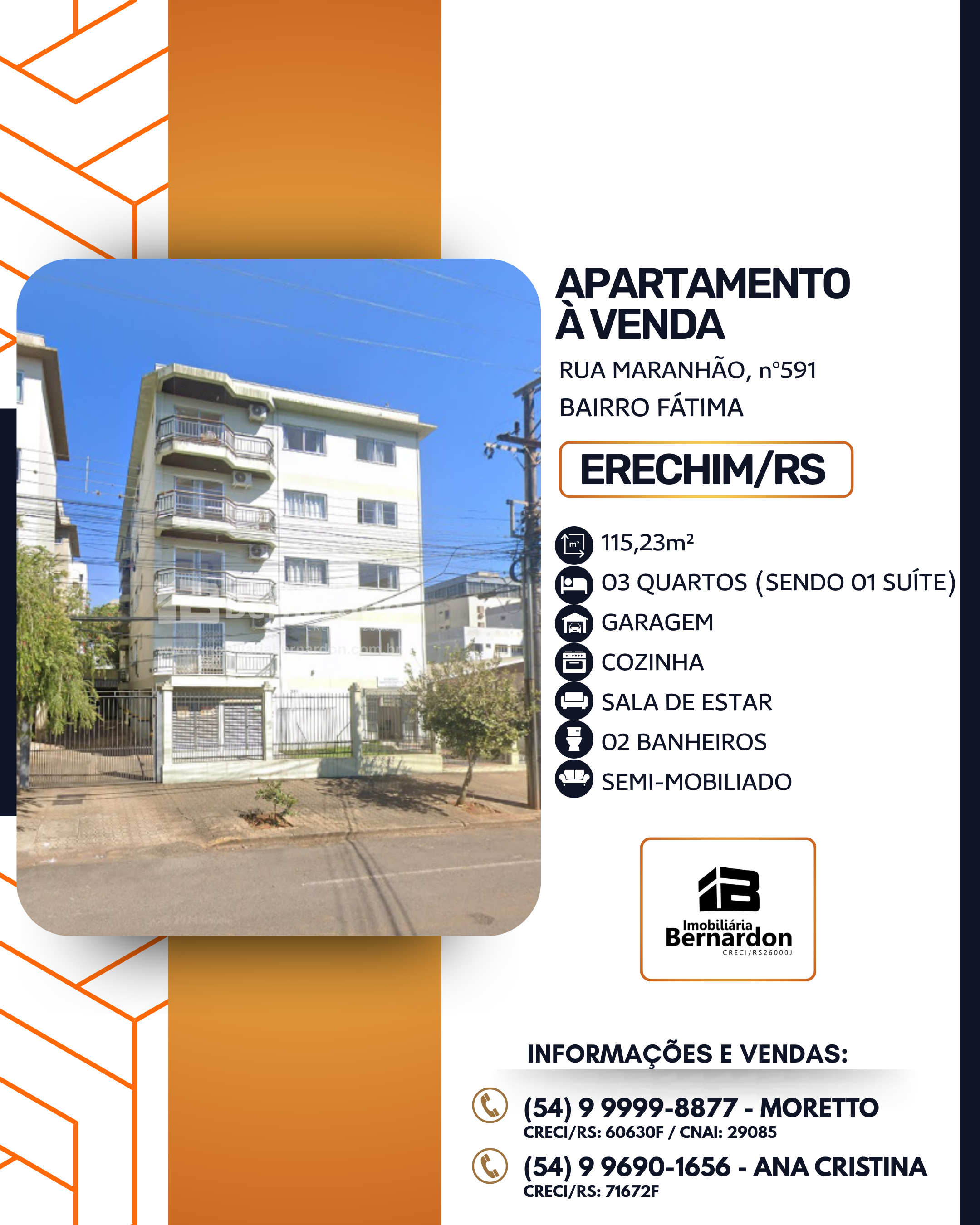 Imagem: Apartamento nº403, 4º pavimento (frente)